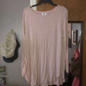 Blush pink long sleeve blouse (READ DESCRIPTION!)